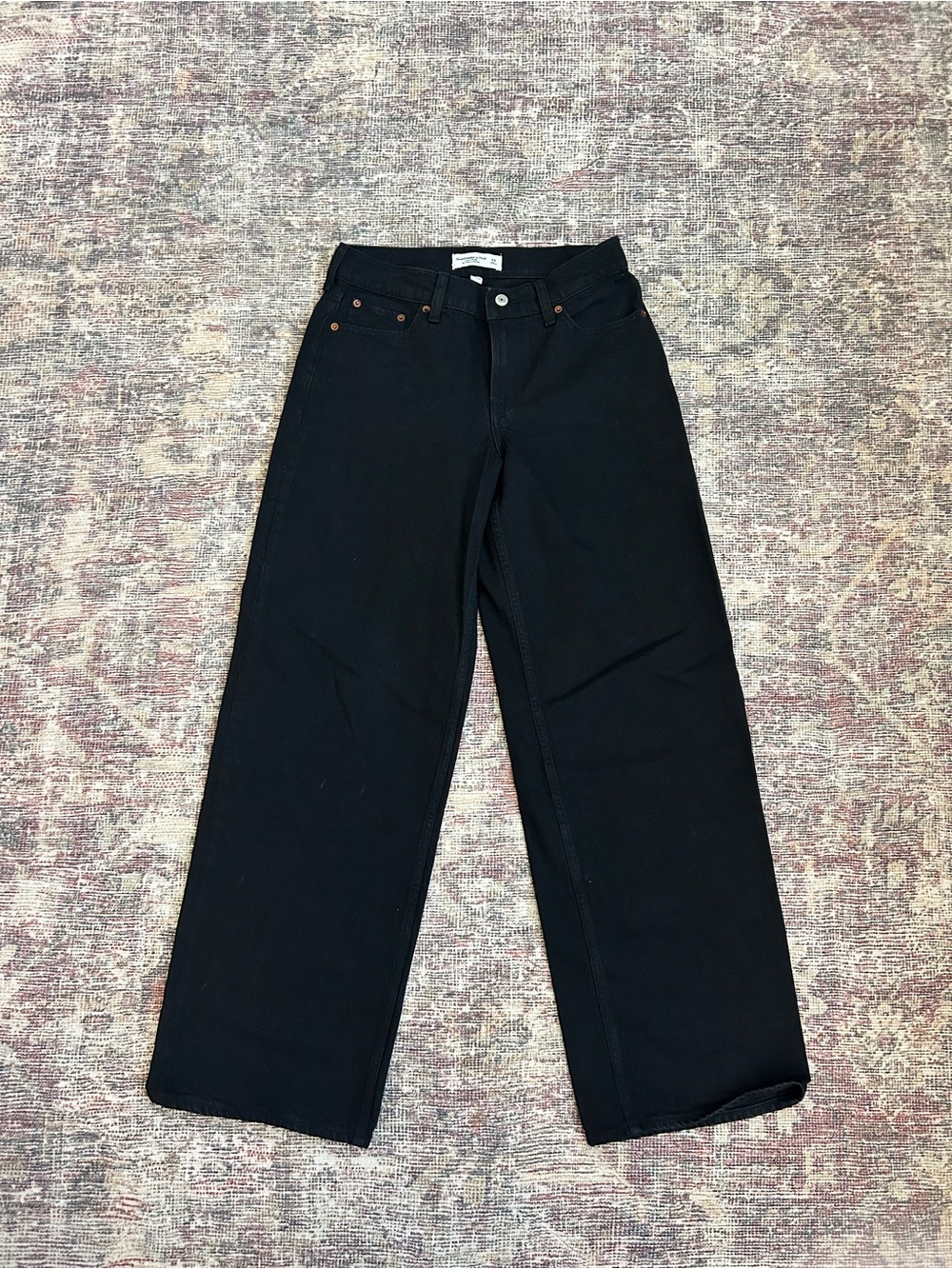 Abercrombie & Fitch Black Low Rise Ultra Loose
